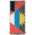 Antigua and Barbuda Flag Distressed Galaxy S22 Clear Case